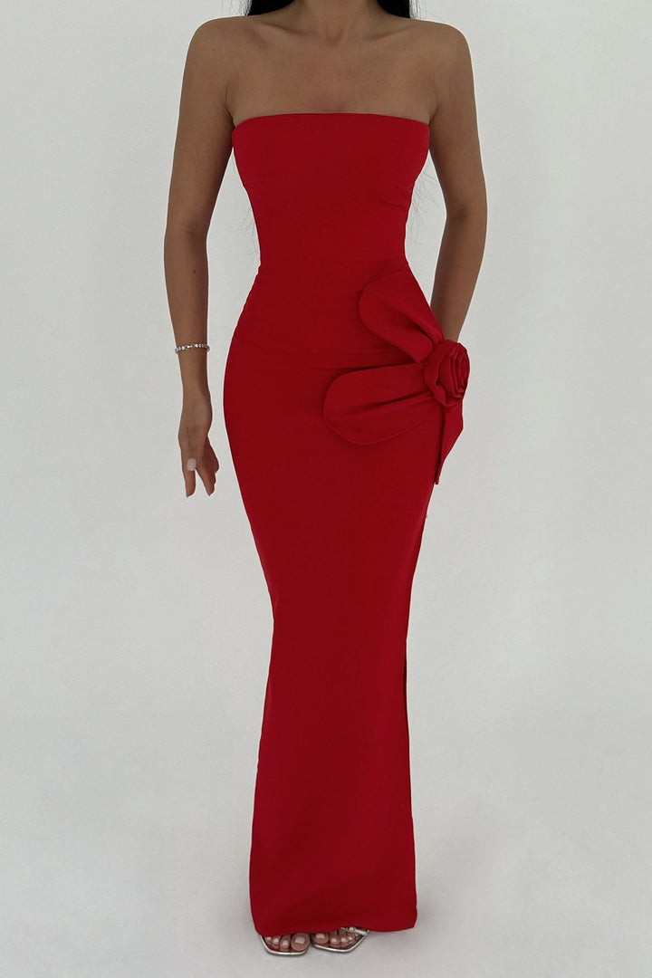 EYY Women Red Daysi Strapless Dress - Eastchester