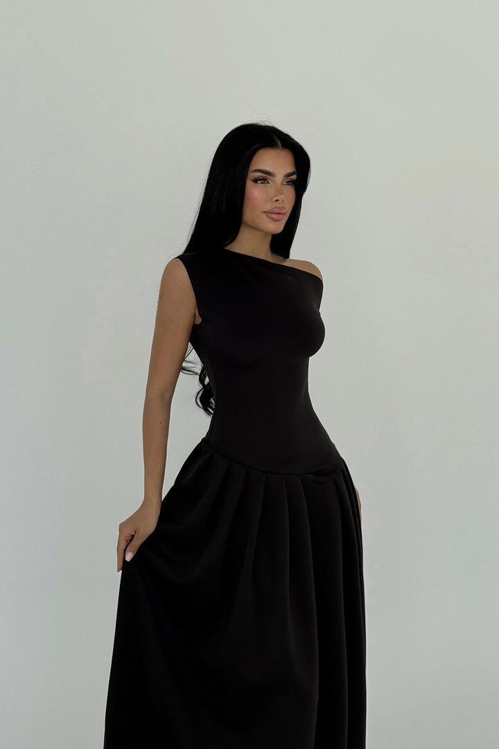 EYY Women Siyah Uzun Elbise - Kolomyia