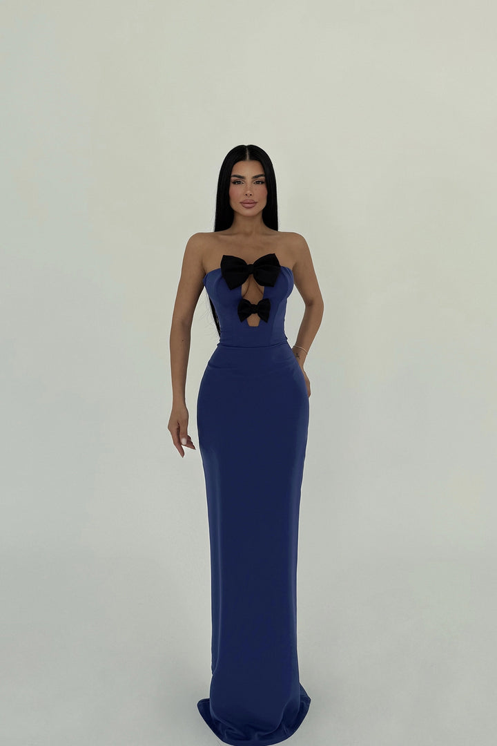 EYY Women Indigo Arco Bow Detail Dress - Brive-la-Gaillarde