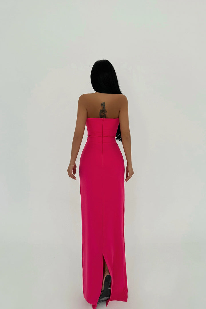 EYY Women Fuchsia Arco Bow Detail Dress - Córdoba
