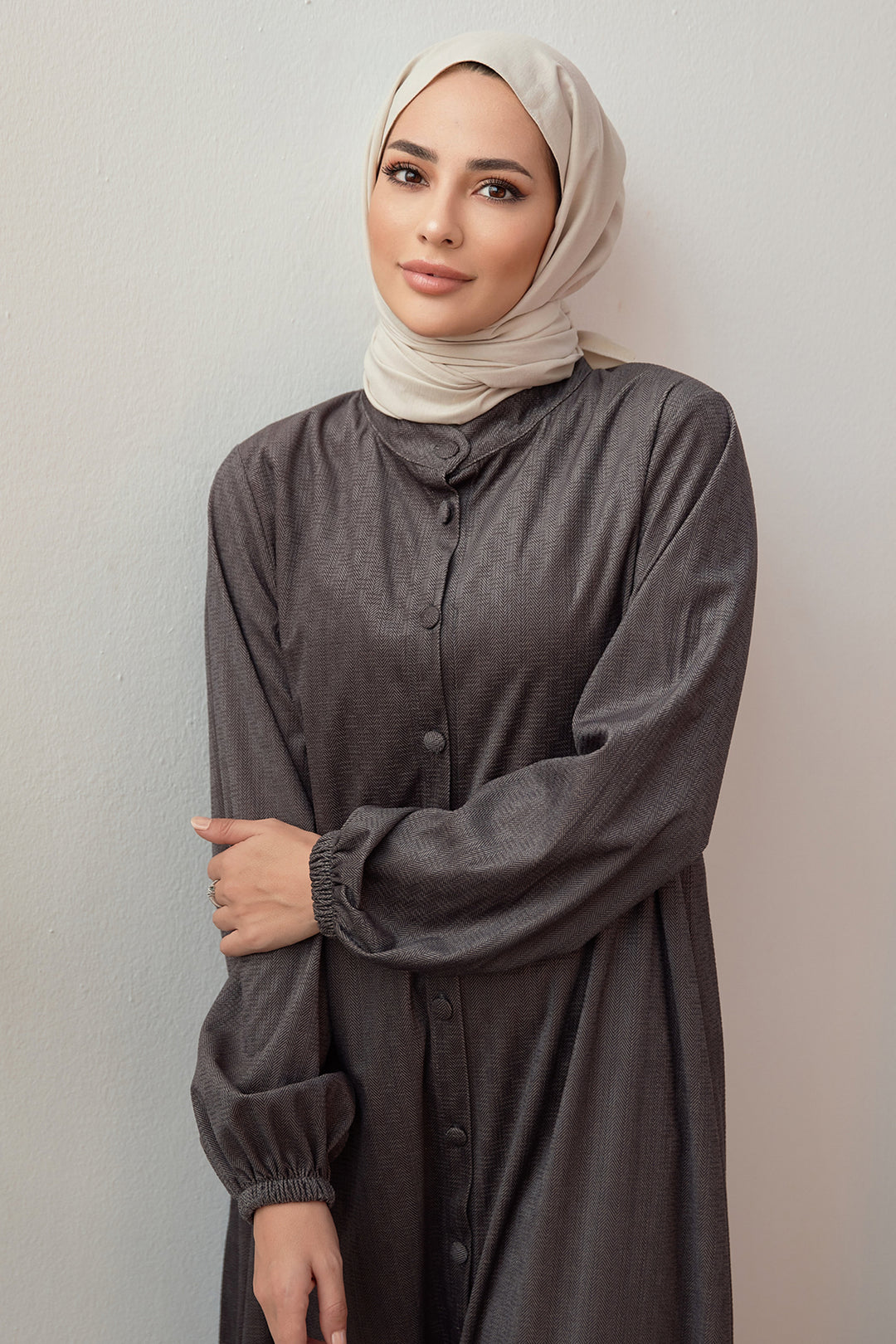 ZRF تونيك مخملي نسائي مقاس كبير - أنثراسيت - بورغ أون بريس
