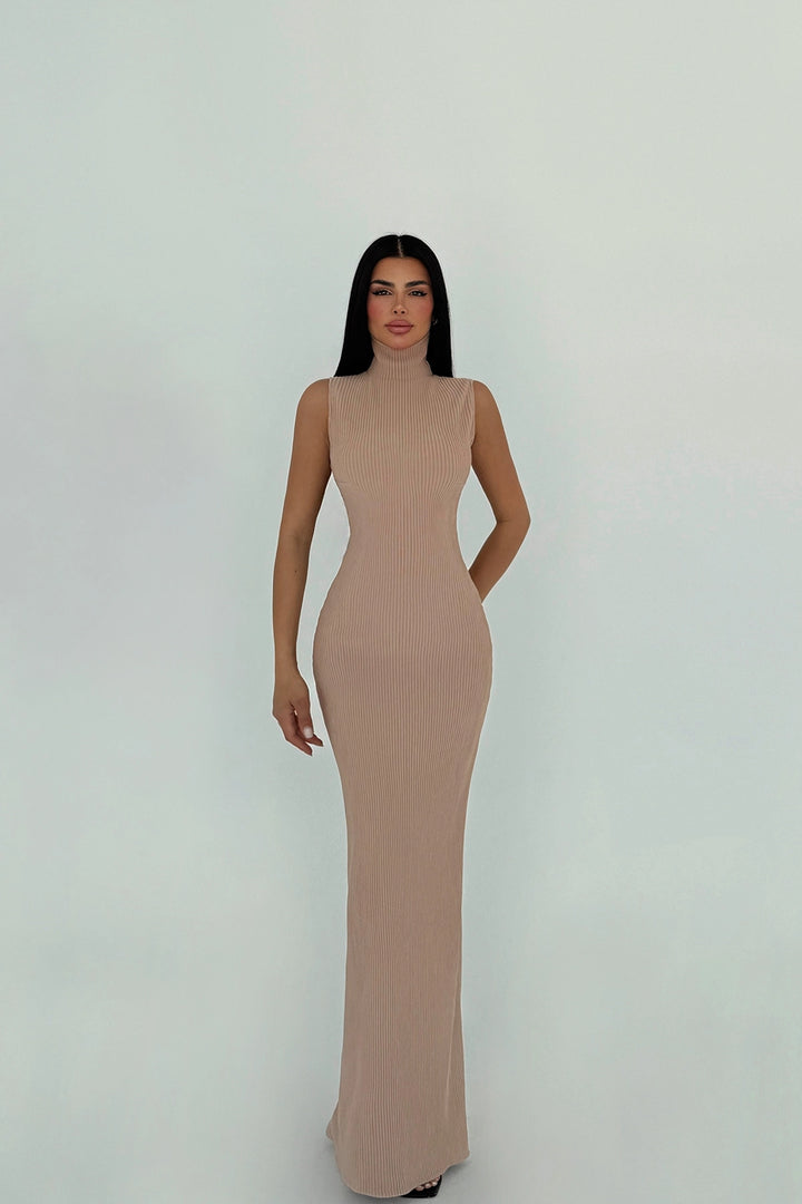 EYY Women Beige Jila Long Dress - Leominster