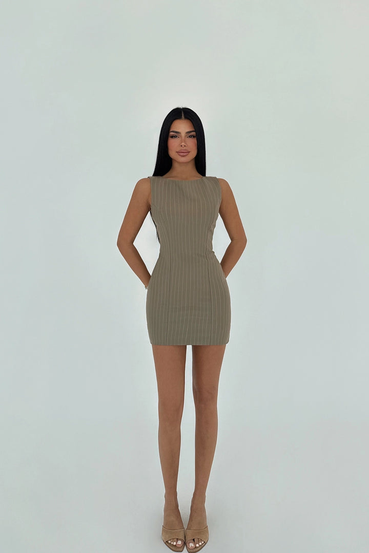 EYY Women Khaki District Mini Dress - Slatina