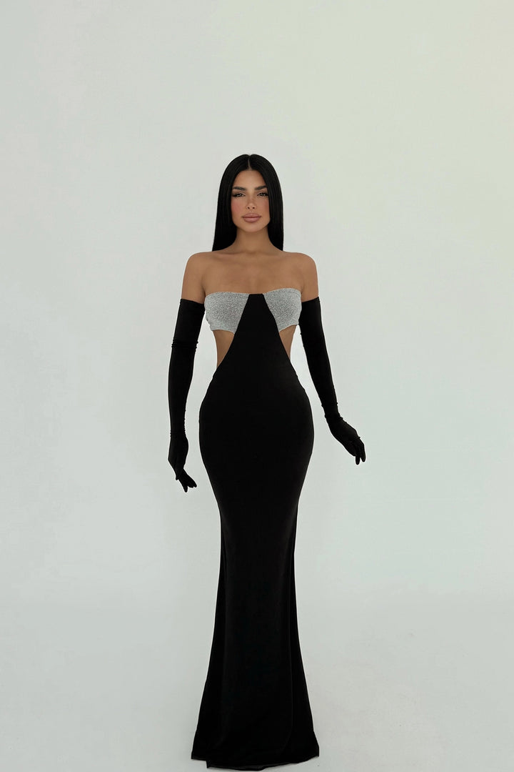 EYY Women Black Elvera Glitter Detail Dress - Fort McMurray