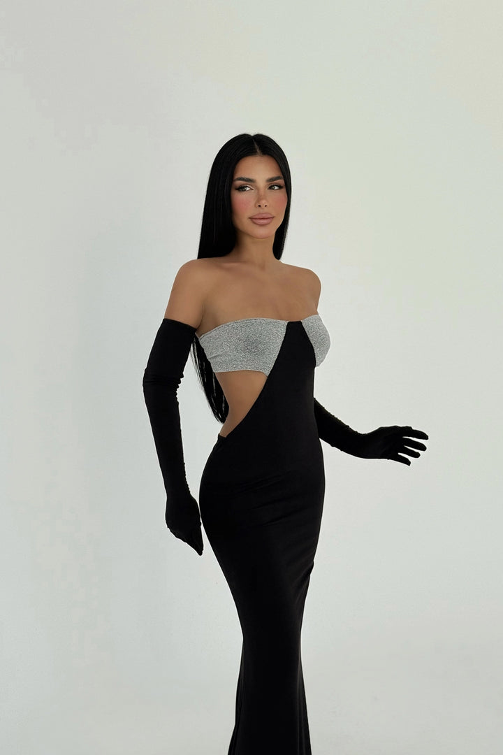 EYY Women Black Elvera Glitter Detail Dress - Fort McMurray