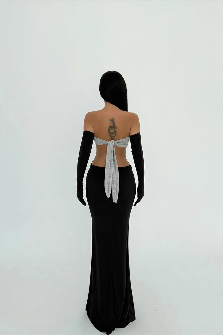 EYY Women Black Elvera Glitter Detail Dress - Fort McMurray