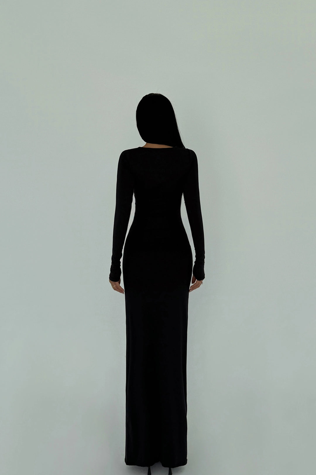 EYY Women Siyah Yüzük Detaylı Uzun Elbise - East Kilbride