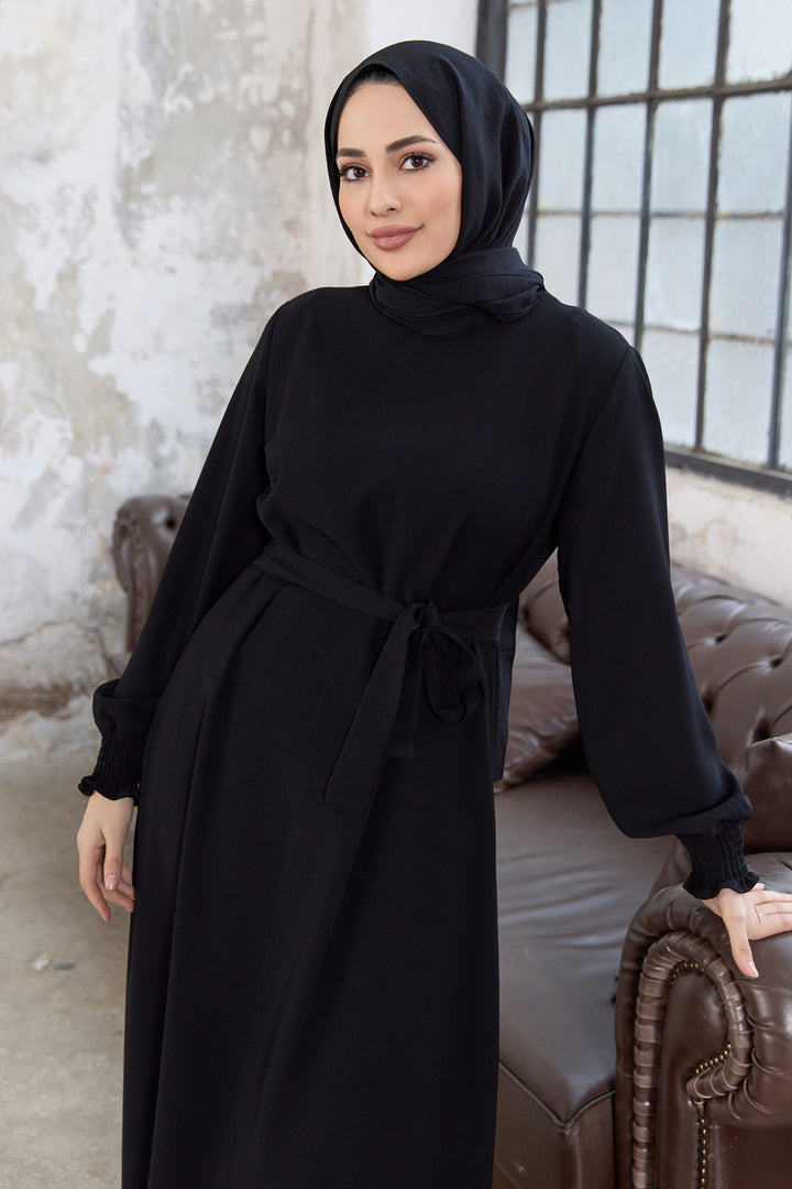 فستان ZRF نسائي بحزام Vera - أسود - أونتاريو