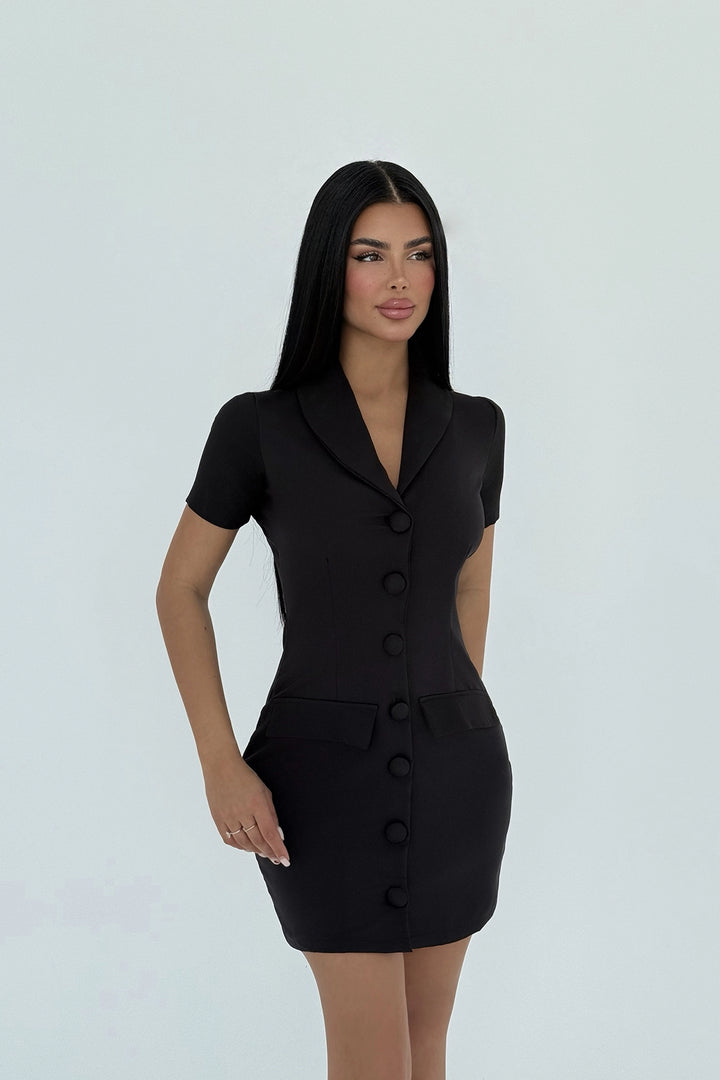 EYY Women Siyah Bayan Mini Elbise - Tonalá