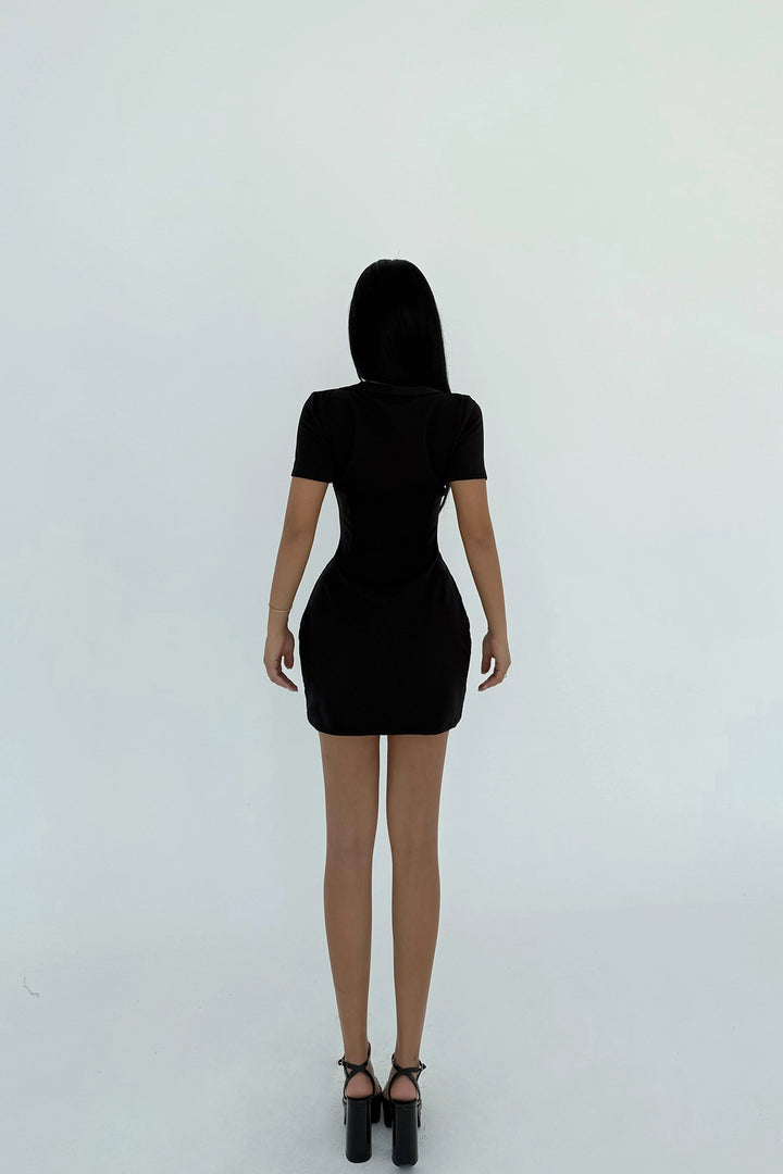 EYY Women Siyah Bayan Mini Elbise - Tonalá