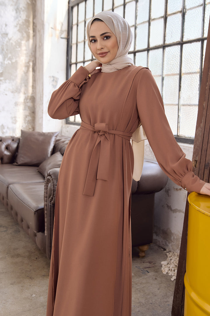 فستان نسائي من الكريب المغطى من ZRF - جملي - البوكيرك
