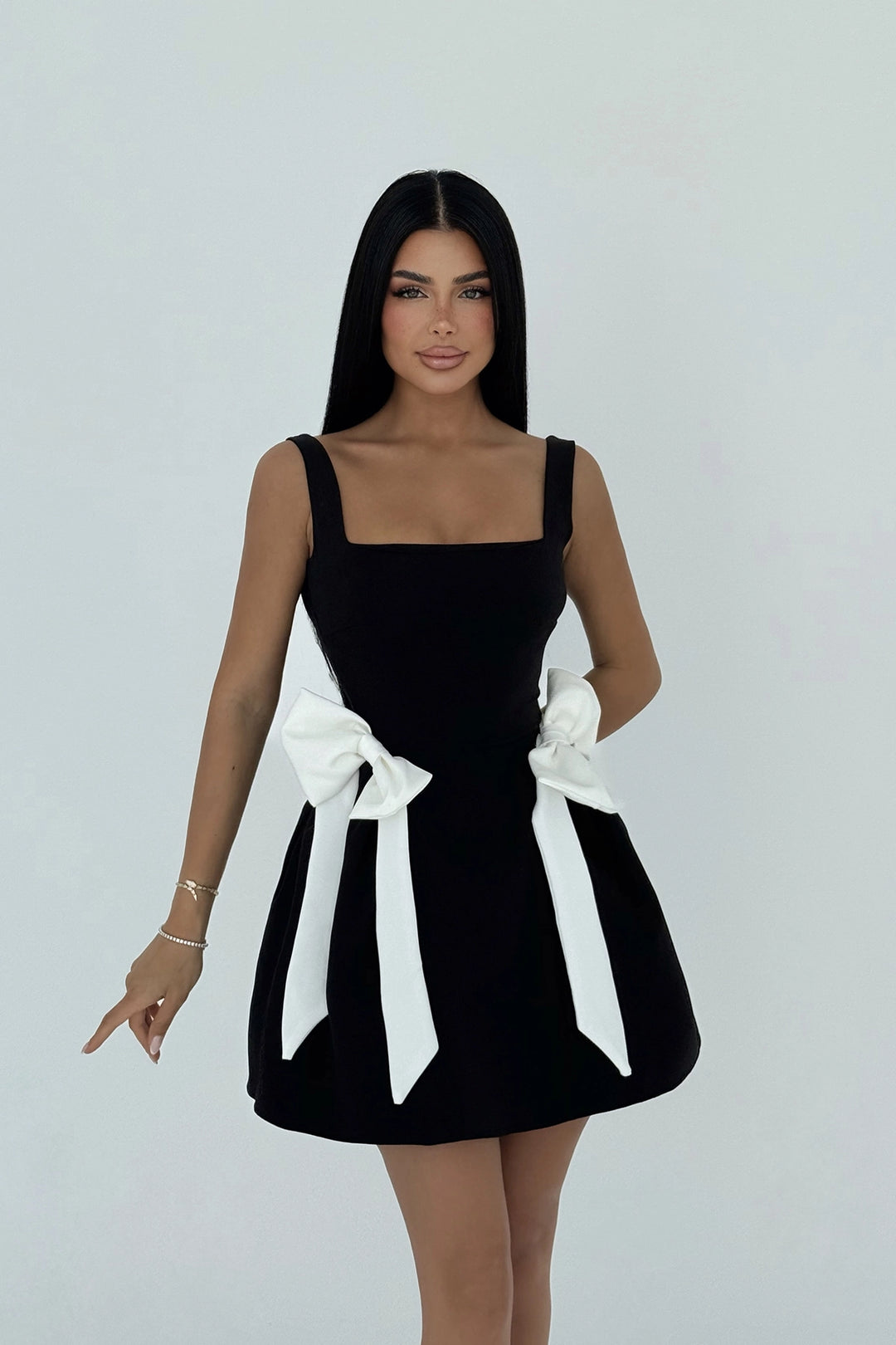 EYY Women Siyah Nellie Yay Detaylı Mini Elbise - Lüneburg