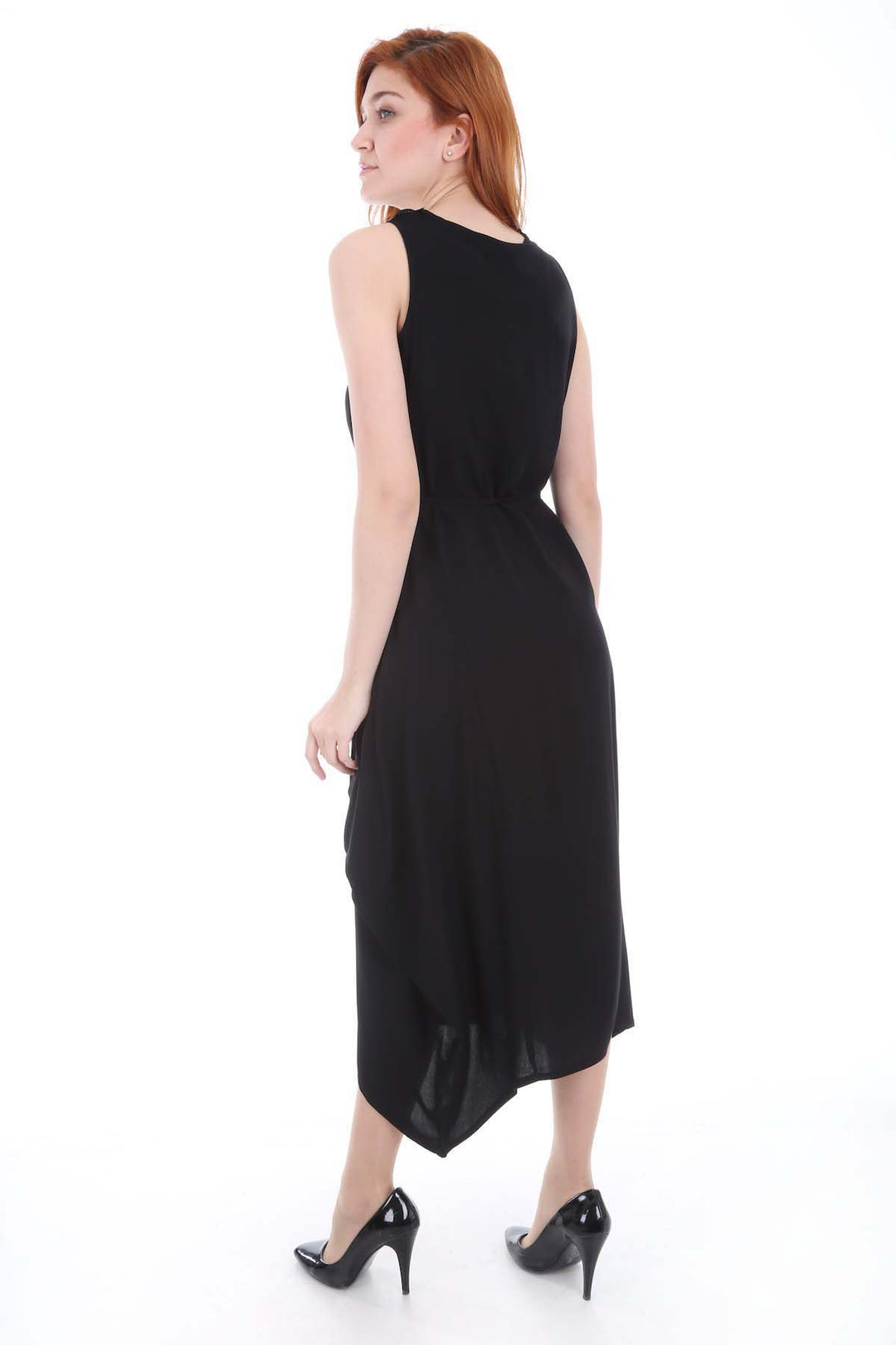 BGD Women Dress with Embroidery - Black - Avondale