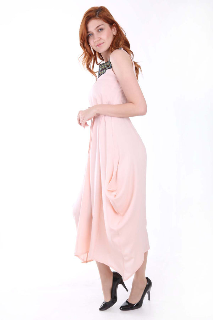 BGD Women Embroidered Dress - Powder - Avondale