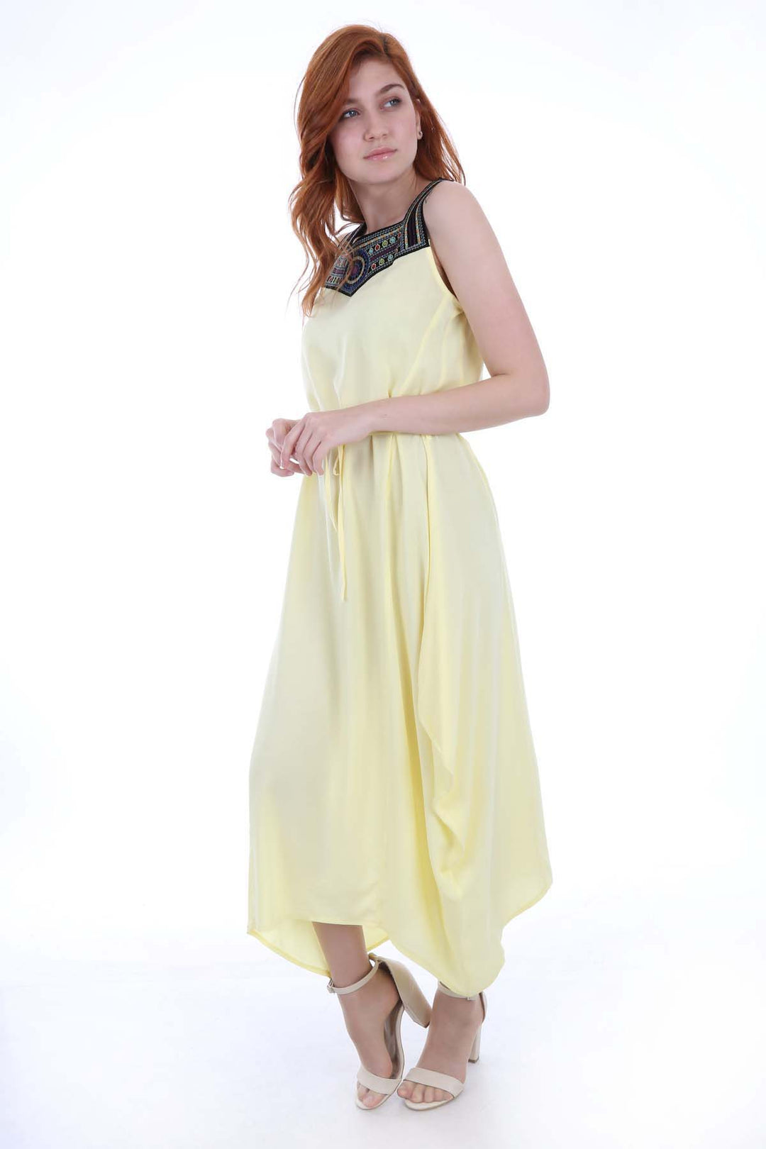 BGD Women Embroidered Dress - Yellow - Kamianets-Podilskyi