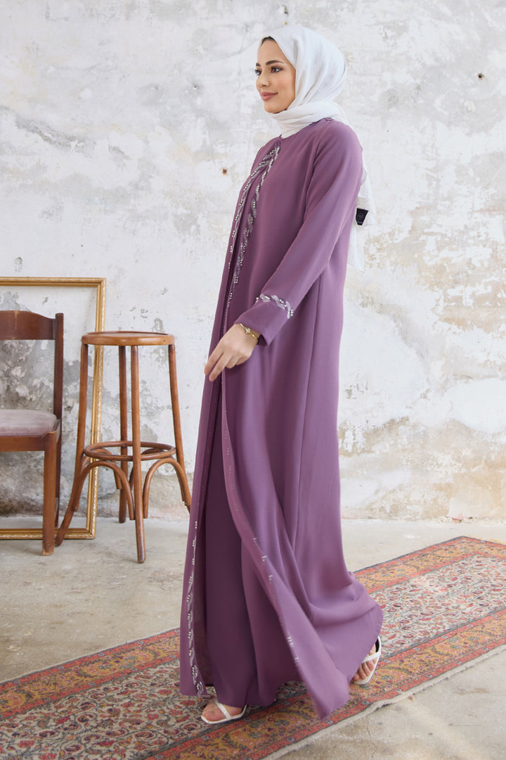 ZRF فستان سهرة لارا نسائي مقاس كبير - أرجواني - Apaseo el Alto