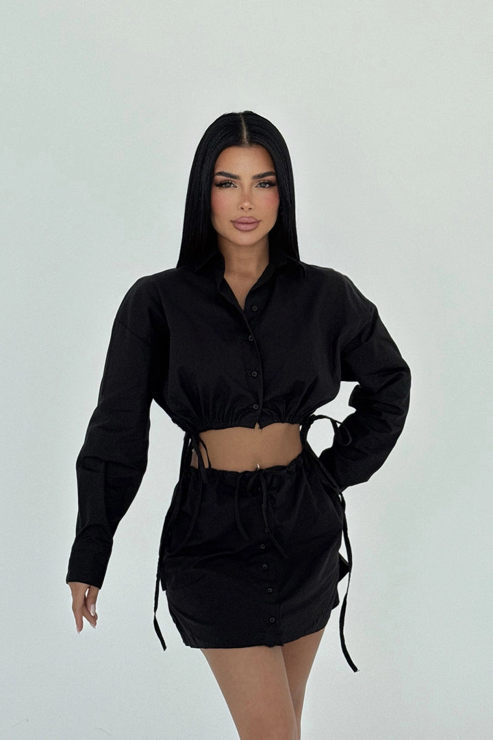 EYY Women Black Skirt Suit - Mataró