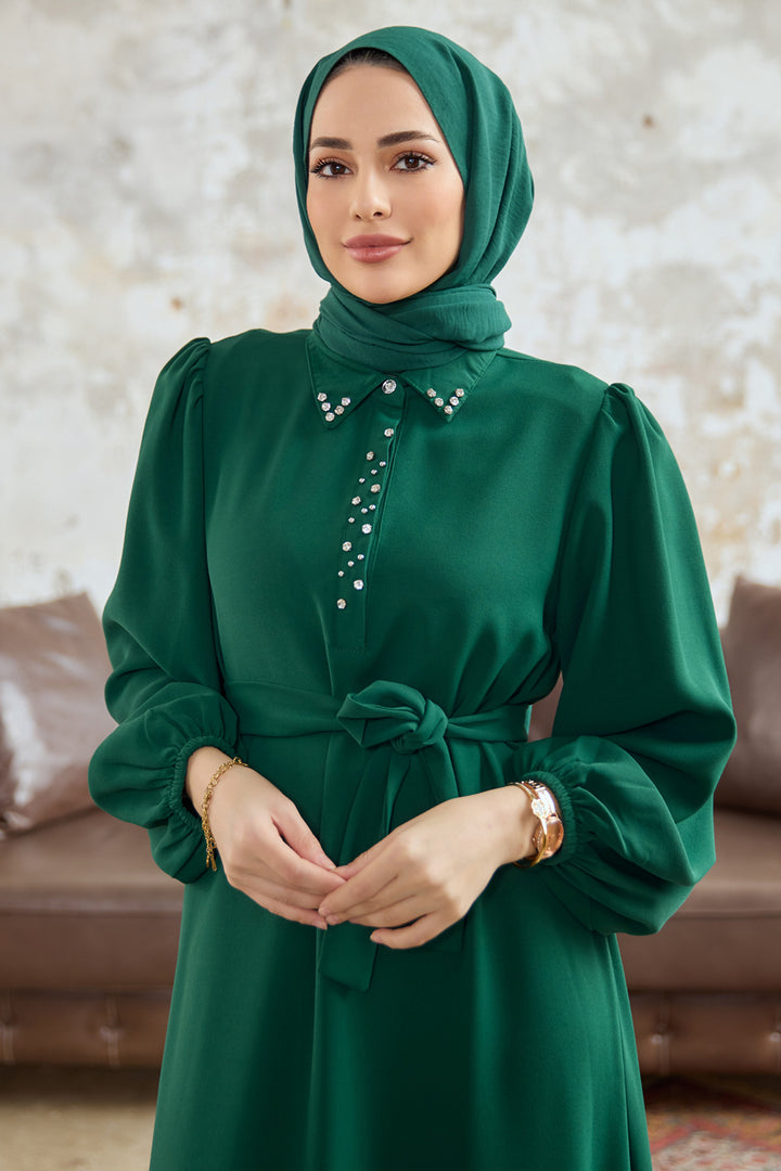 ZRF فستان نسائي نيفا ستون - زمرد - مونتكلير