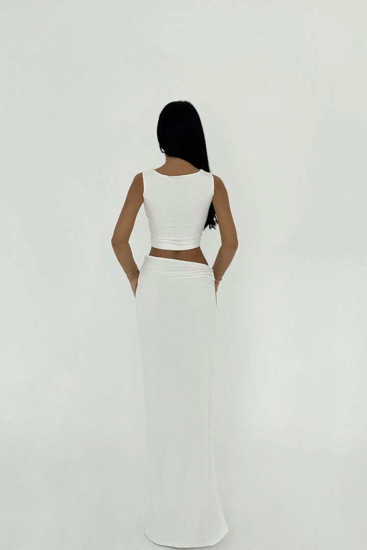 EYY Women White Skirt Suit - The Acreage