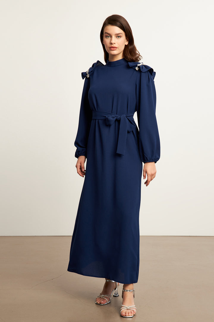 ZRF Women Layla Accessorized Dress - Indigo - San Juan Cancuc