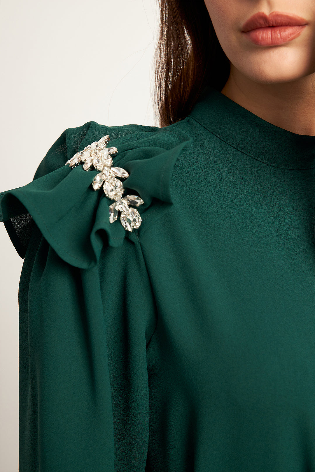 ZRF Women Layla Accessorized Dress - Emerald - Marsala