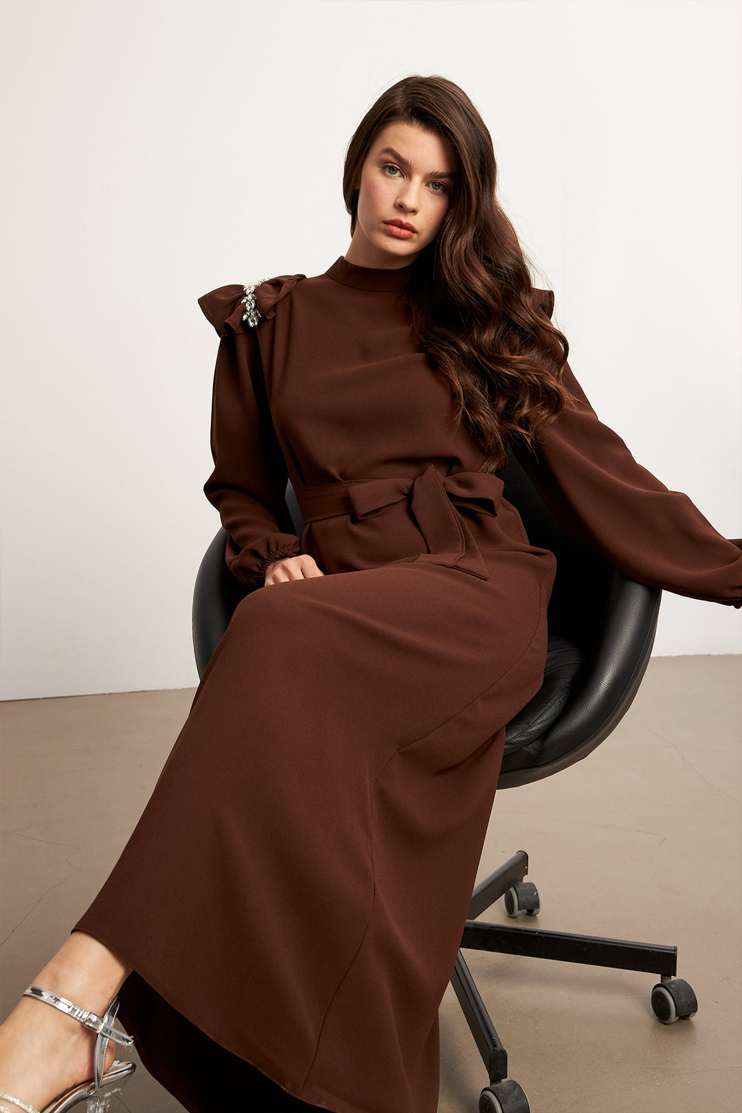 ZRF Women Layla Accessorized Dress - Brown - New Bedford