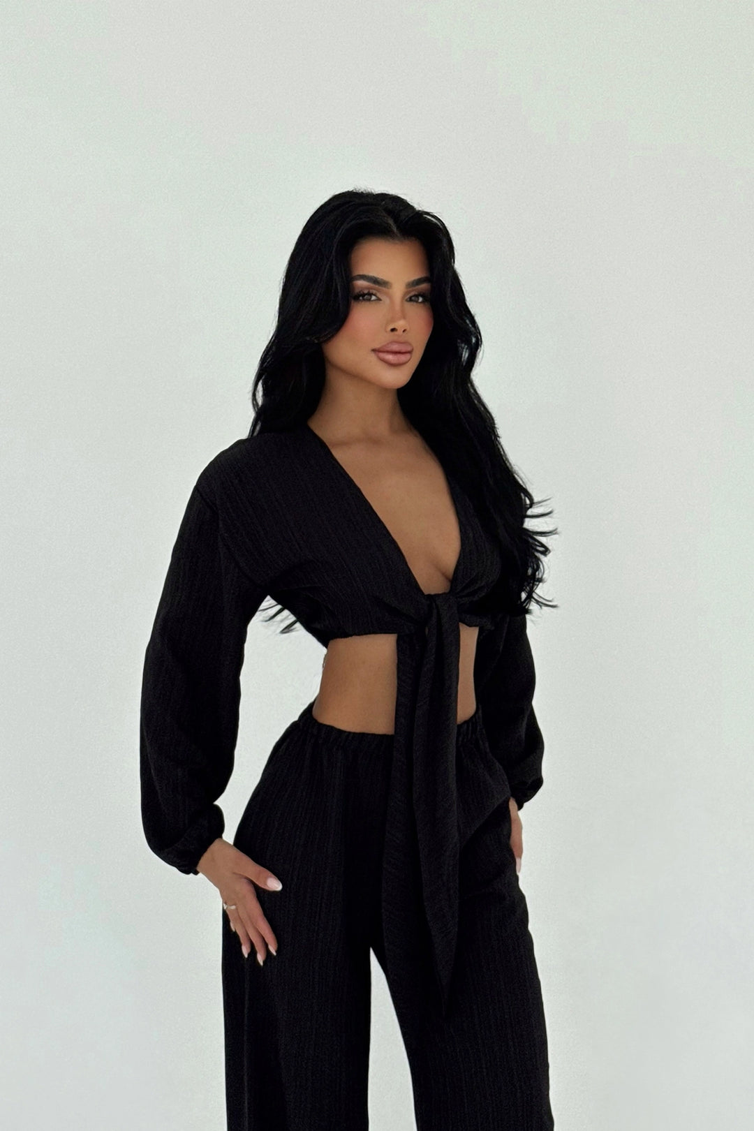 EYY Women Siyah Adelina Bağcıklı Takım - San Rafael