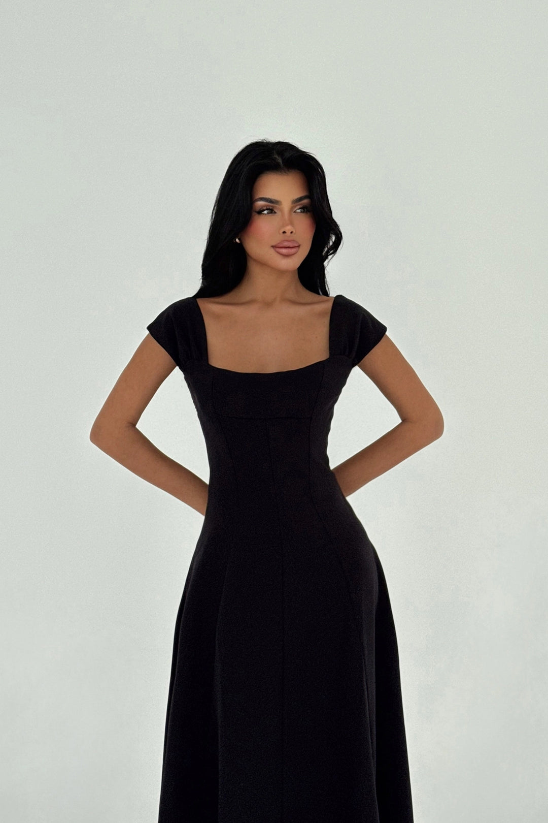 EYY Women Siyah Askılı Uzun Elbise - Avilés