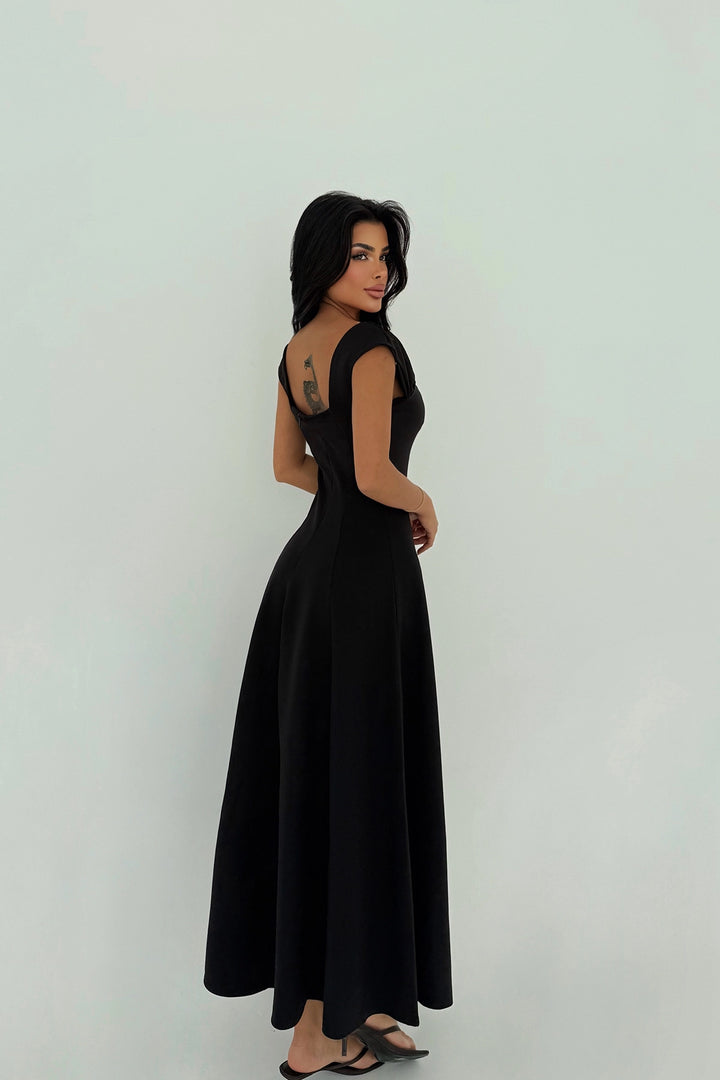 EYY Women Siyah Askılı Uzun Elbise - Avilés