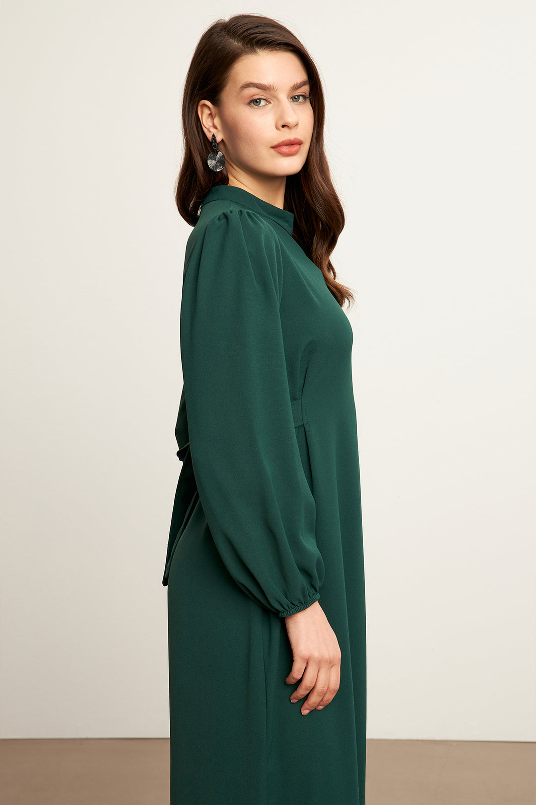 ZRF Women Nevra Belted Dress - Emerald - Wiesbaden