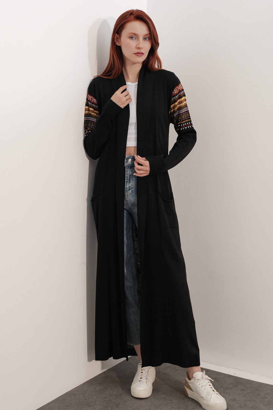 BGD Women Uzun Triko Hırka - A.Siyah - Prairieville