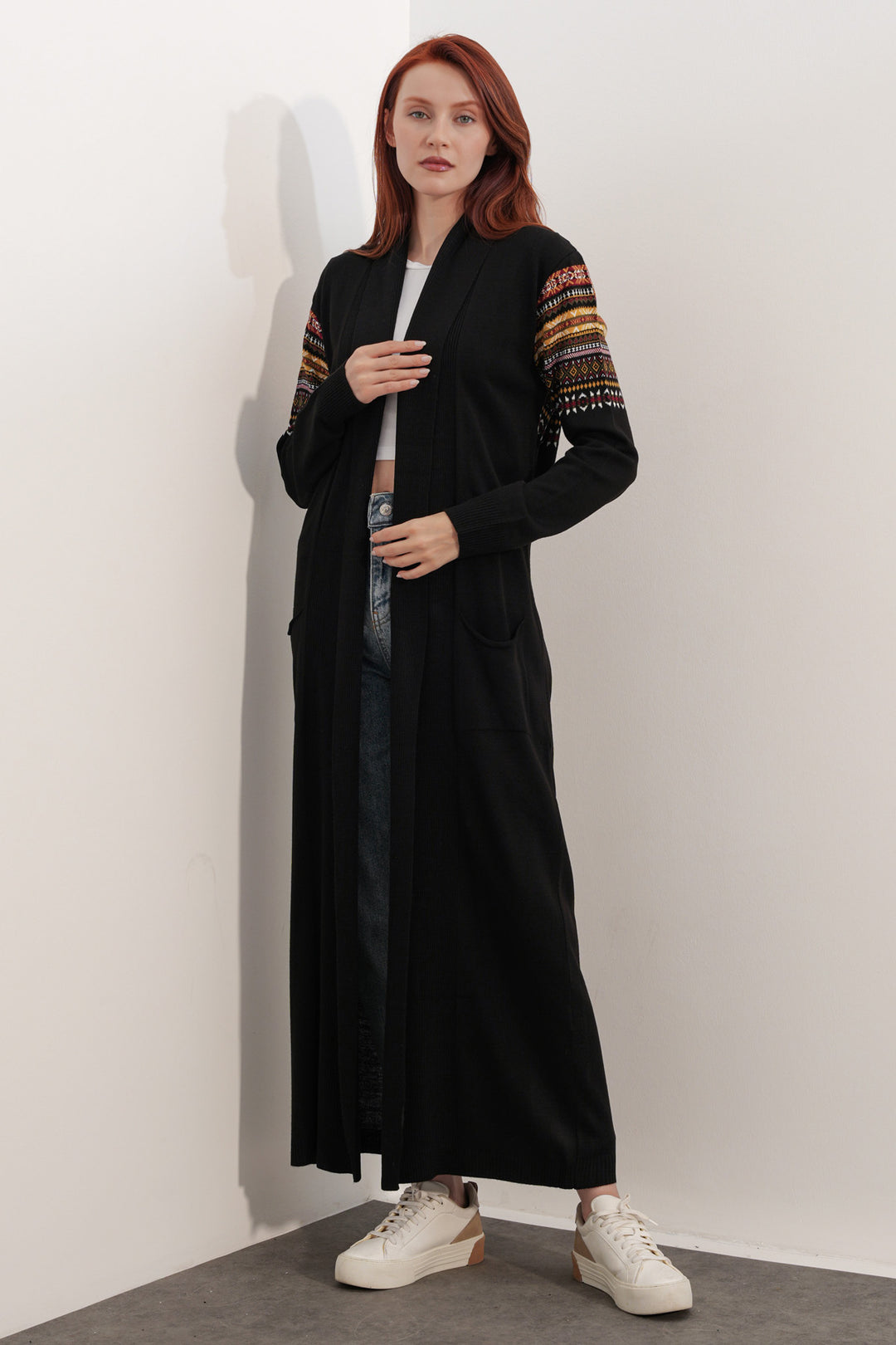 BGD Women Uzun Triko Hırka - A.Siyah - Prairieville