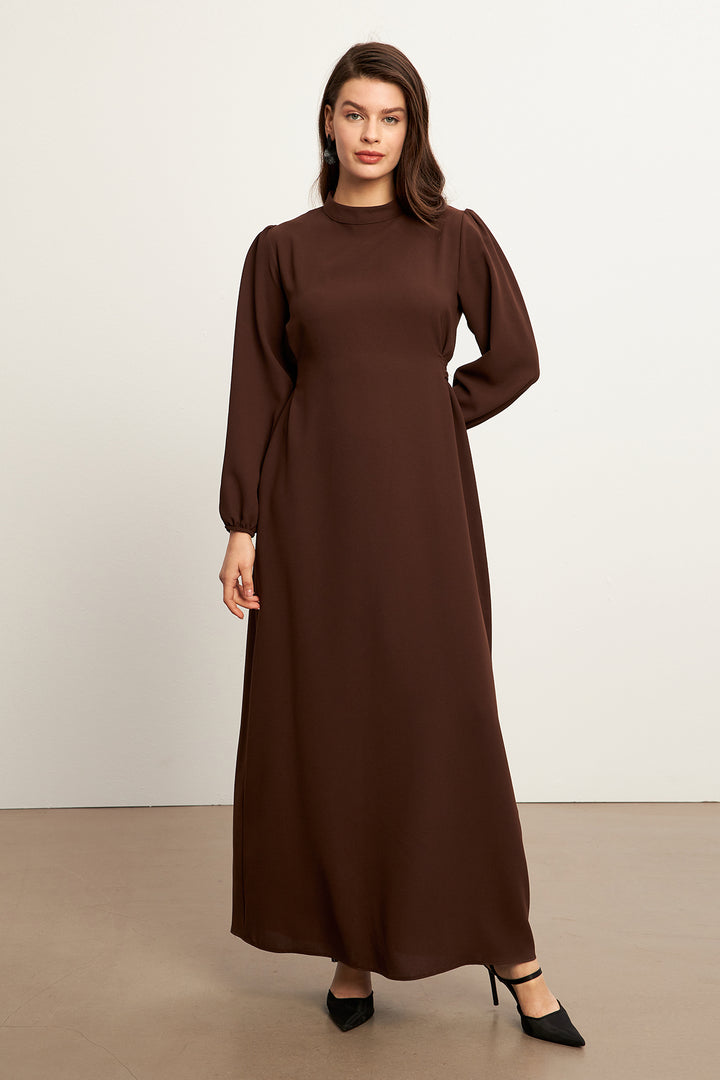 ZRF Women Nevra Belted Dress - Brown - Voluntari