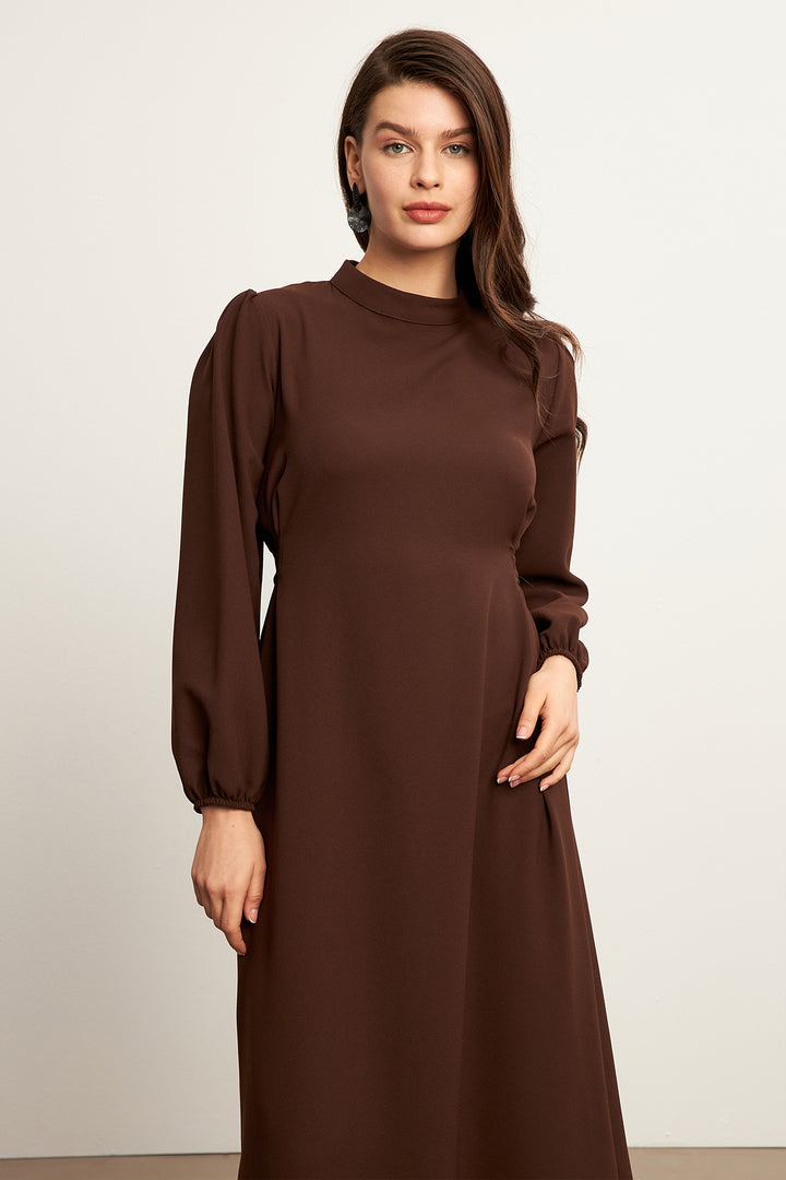 ZRF Women Nevra Belted Dress - Brown - Voluntari