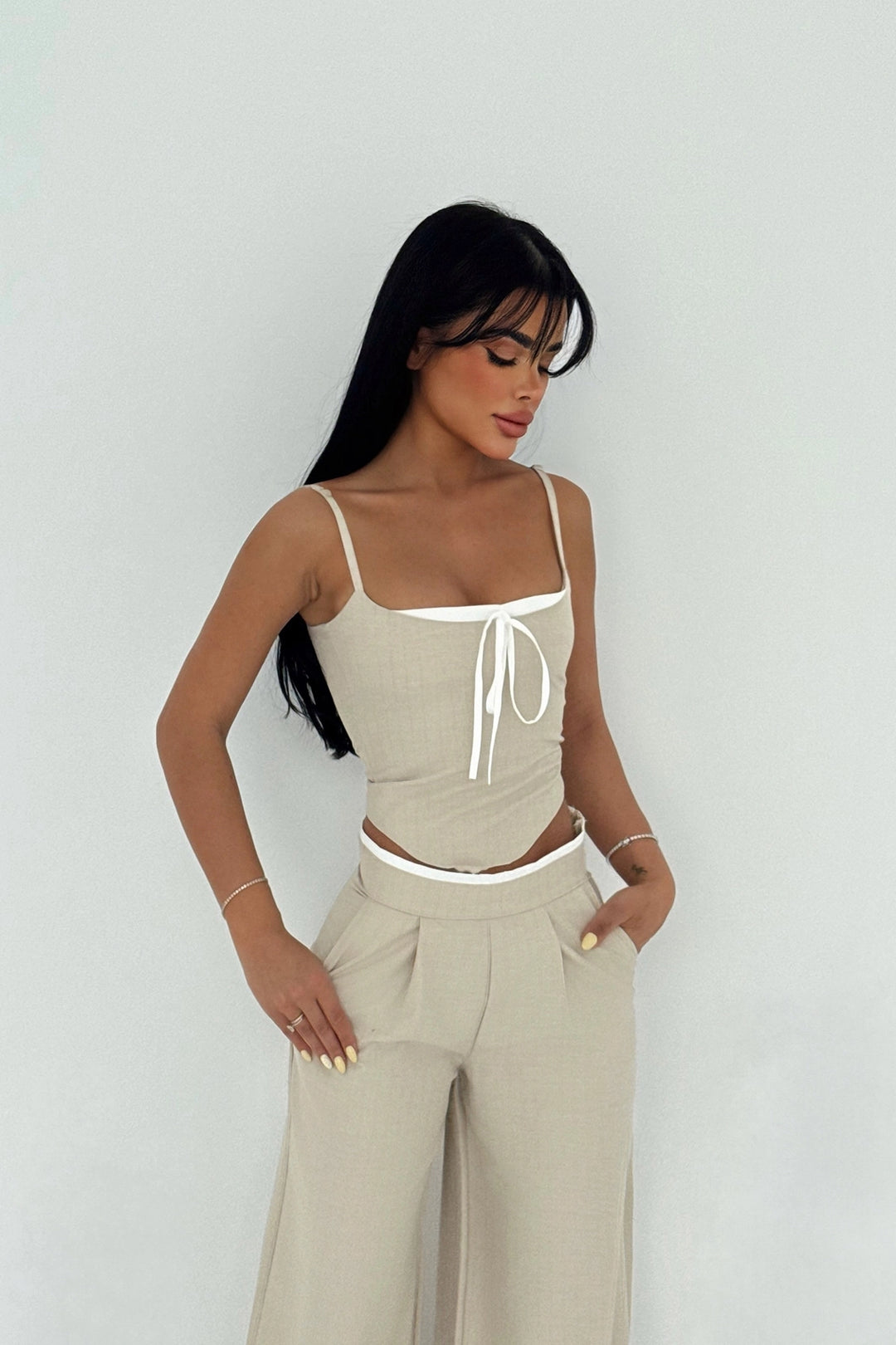 EYY Women Krem Pantolon Takımı - Wolfenbüttel