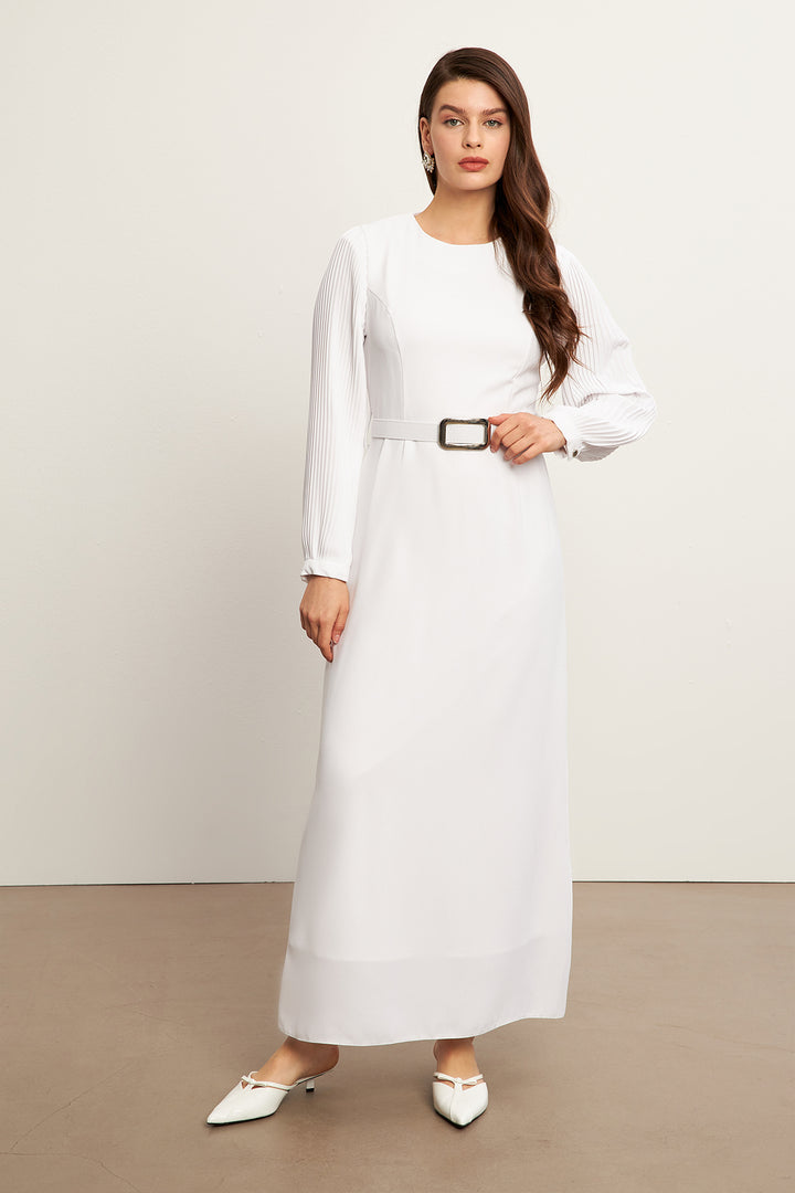 ZRF Women Sleeved Pile Dress - Ecru - Esslingen