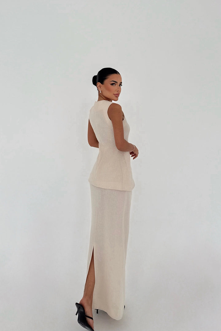 EYY Women Cream Skirt Suit - Hasselt