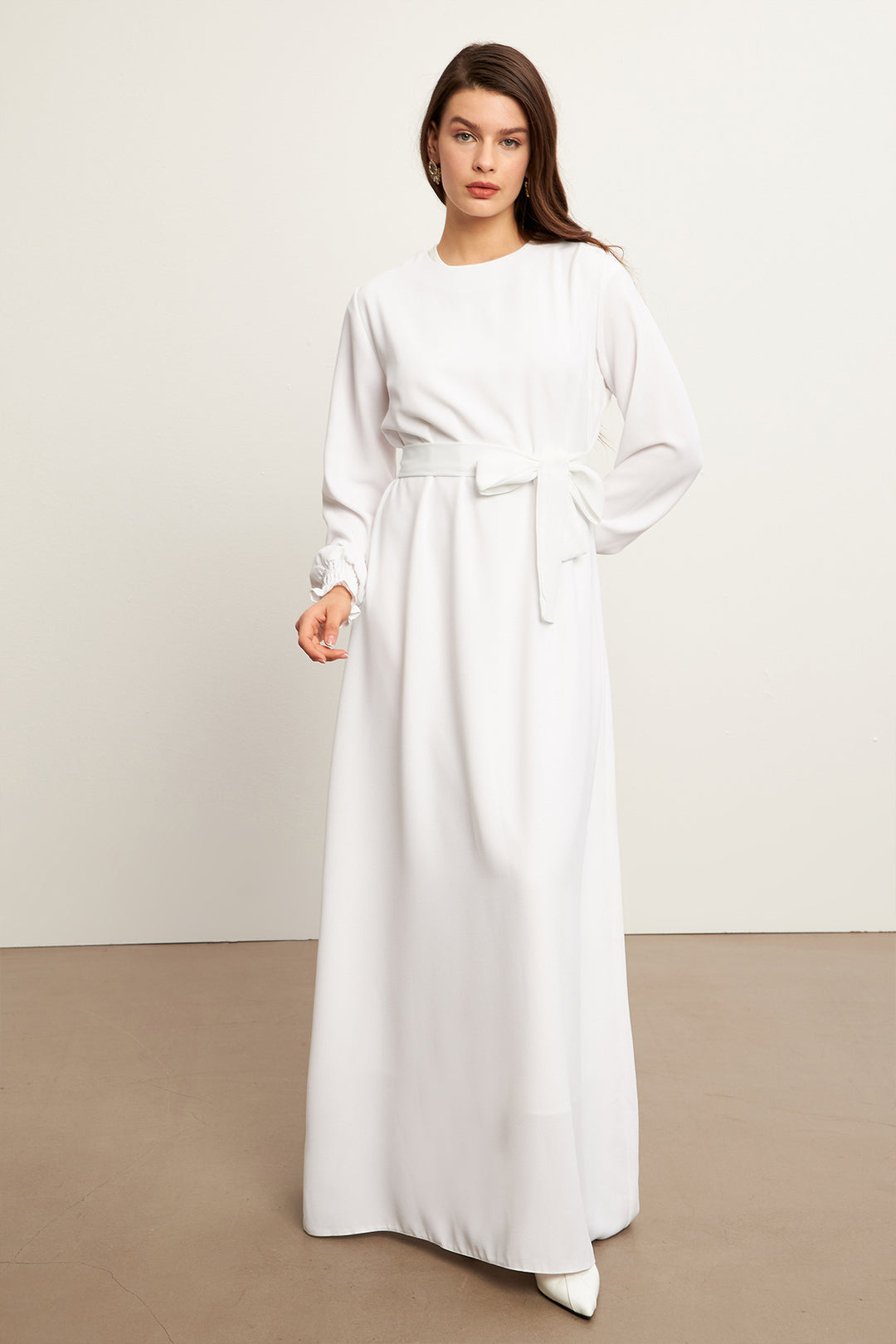 ZRF Women Vera Belted Dress - White - Oakland