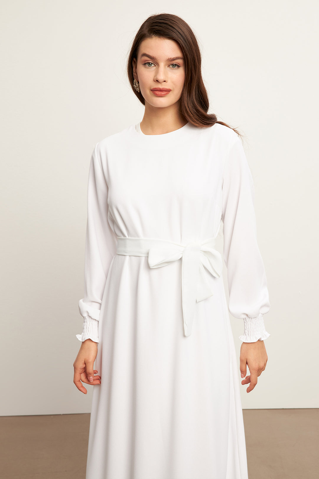 ZRF Women Vera Belted Dress - White - Oakland