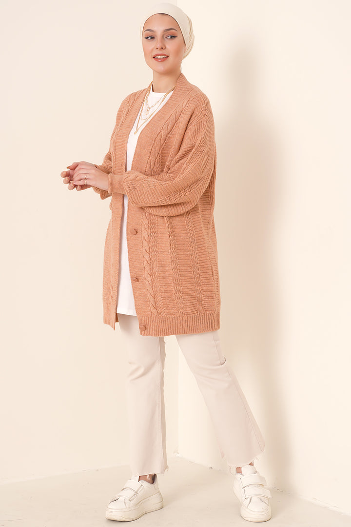 BGD Women Hijab Cardigan - Salmon - Walsall