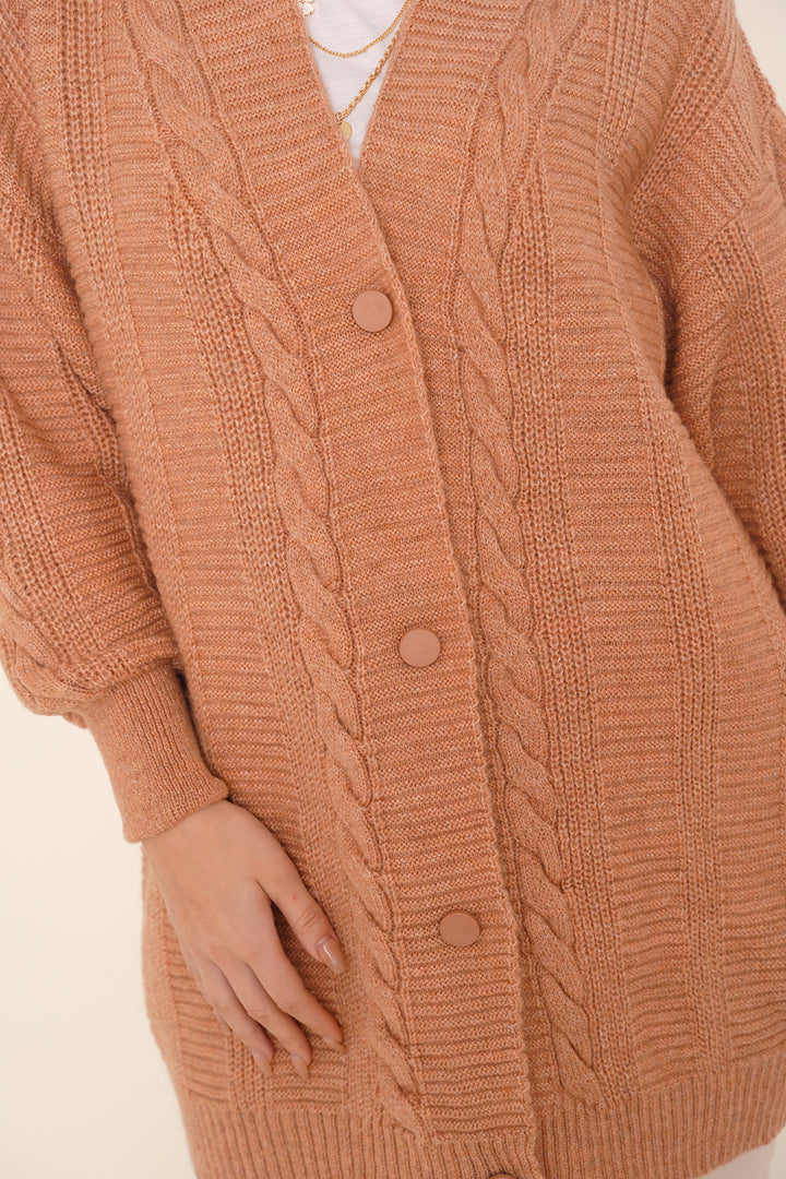 BGD Women Hijab Cardigan - Salmon - Walsall