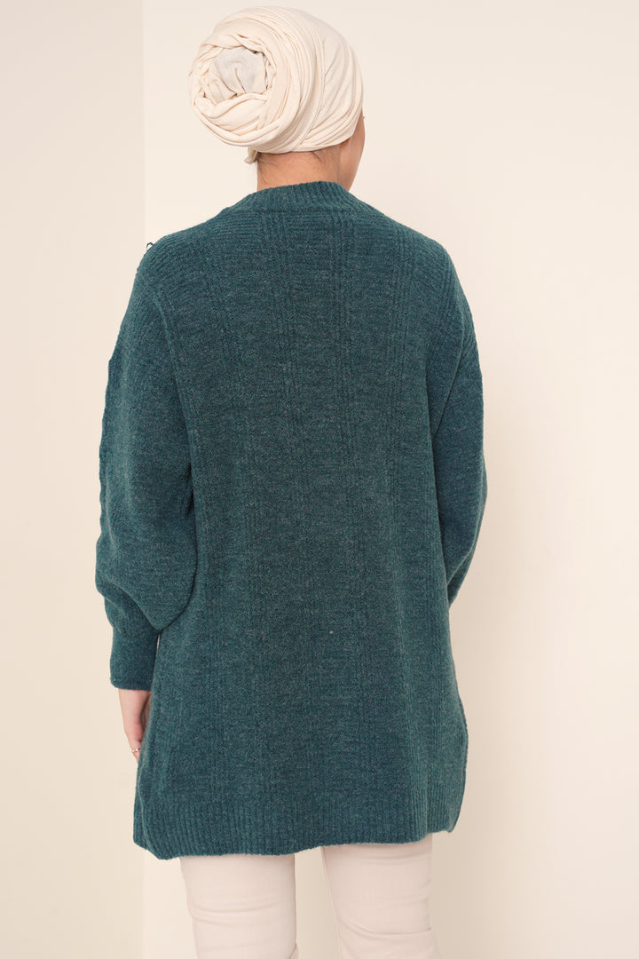 BGD Women Hijab Cardigan - Water Green - Bârlad