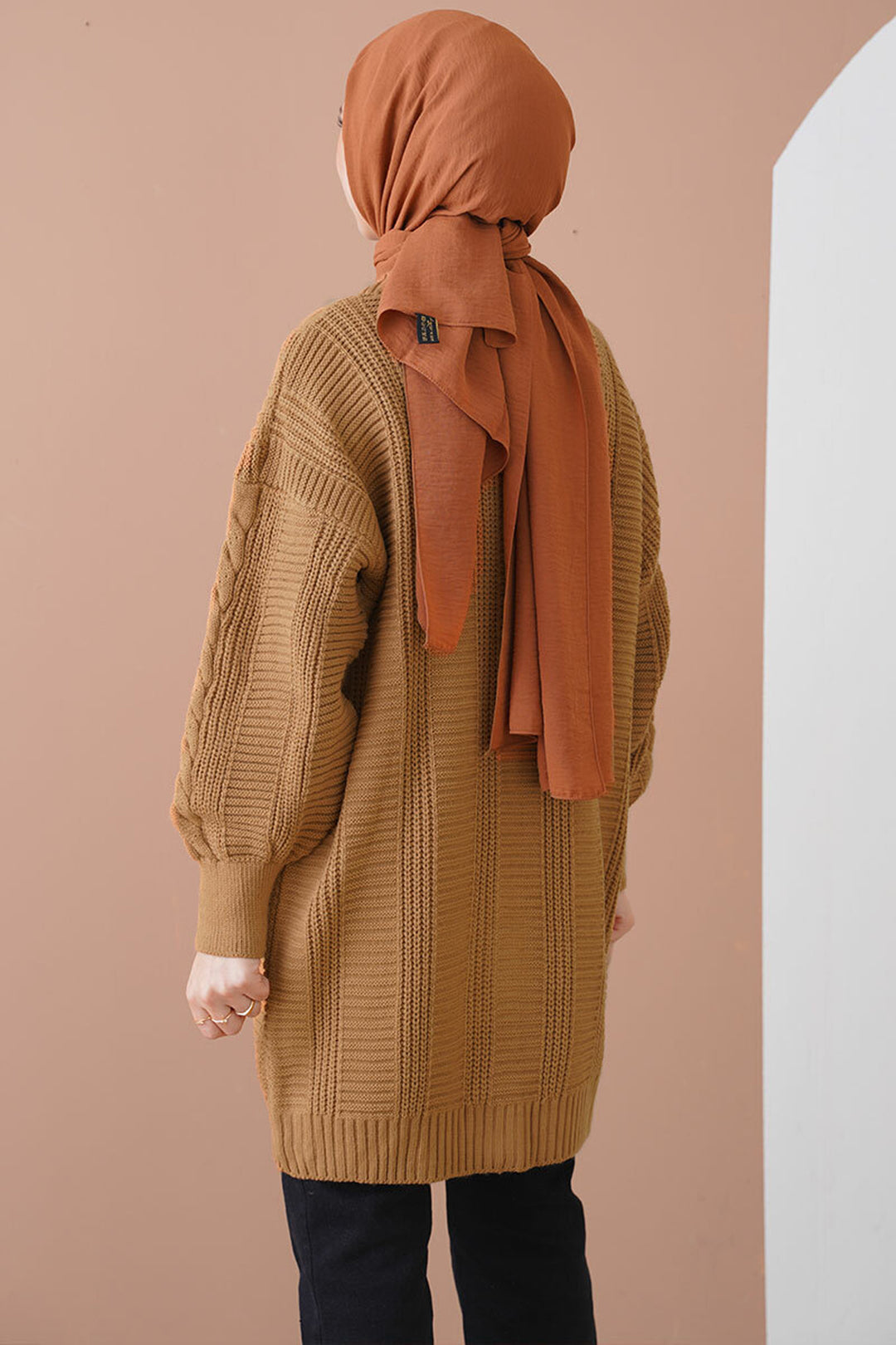 BGD Women Hijab Cardigan - Brown - Hillsborough