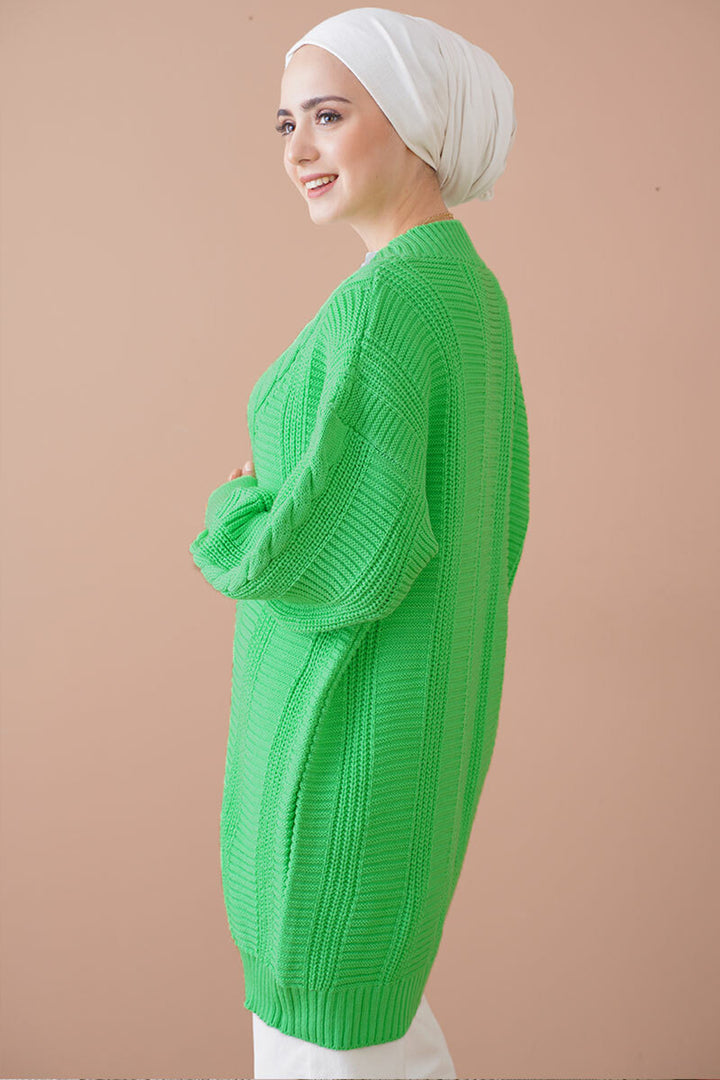 BGD Women Hijab Cardigan - Green - Villeurbanne