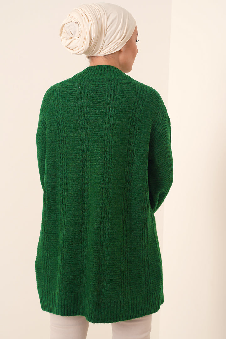 BGD Women Hijab Cardigan - Emerald Green - Châtenay-Malabry