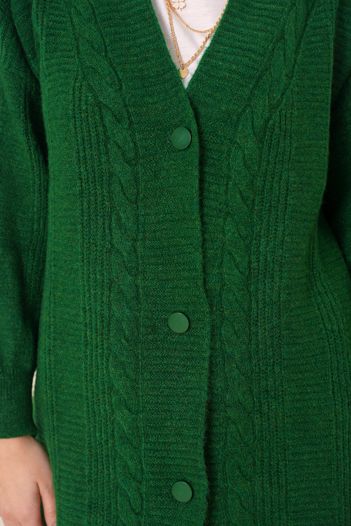 BGD Women Hijab Cardigan - Emerald Green - Châtenay-Malabry