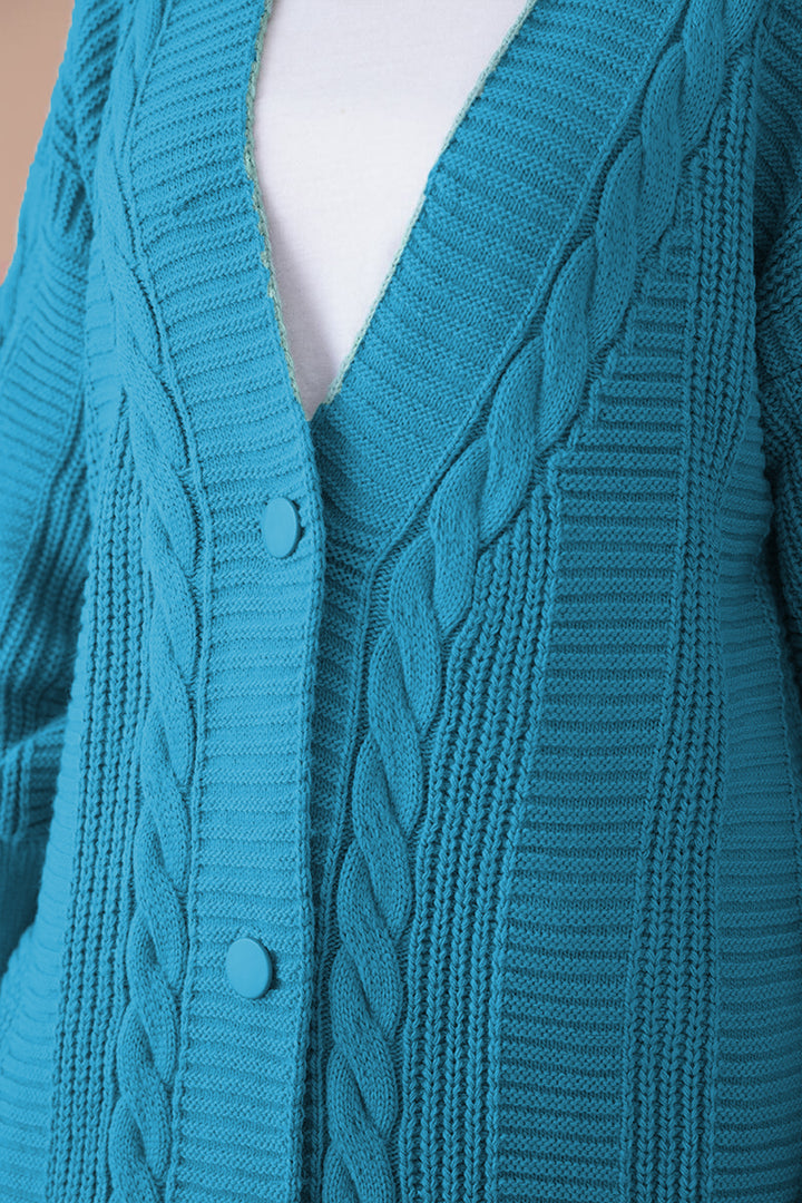 BGD Women Hijab Cardigan - Navy Blue - Lárisa