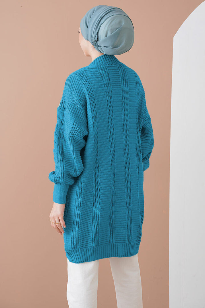 BGD Women Hijab Cardigan - Navy Blue - Lárisa