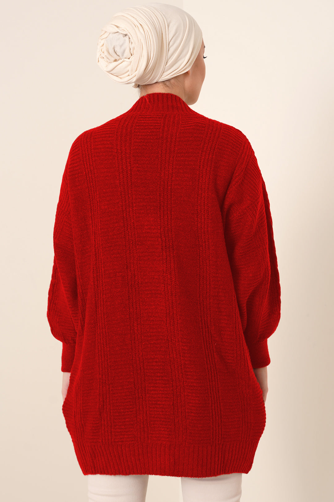 BGD Women Hijab Cardigan - Red - Lagos de Moreno