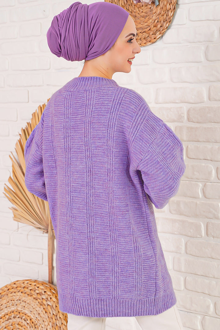 BGD Women Hijab Cardigan - Dark Lilac - Portugalete